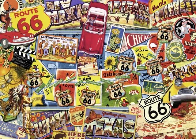 Route 66 - Ravensburger puzzle collectible [Barcode 4005556194094] - Main Image 2