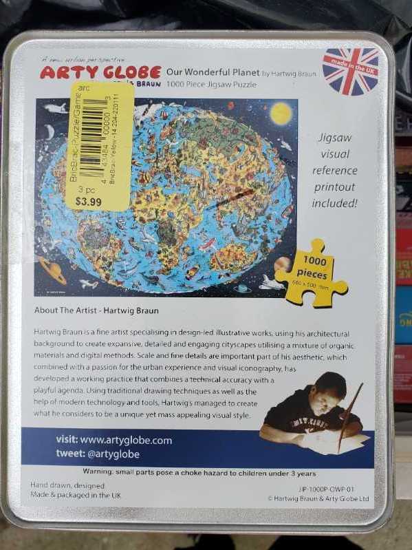 Our Wonderful Planet - Arty Globe puzzle collectible - Main Image 2