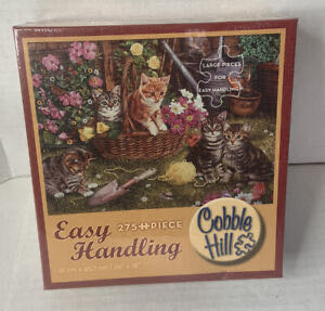Cobble Hill Playful Kittens 275 Large Piece For Easy Handling Jigsaw Puzzle - Cobble Hill Puzzle Company puzzle collectible [Barcode 625012571364] - Main Image 1