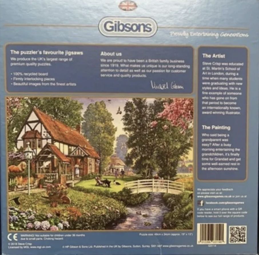 Deckchair Dreaming - Gibsons puzzle collectible [Barcode 5012269031140] - Main Image 2