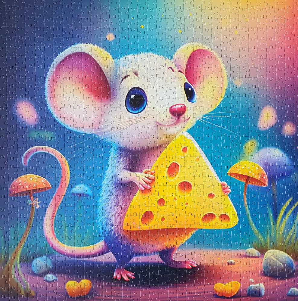Lovely Mouse 🟦 - Yazz Puzzle puzzle collectible [Barcode 8699375068054] - Main Image 2
