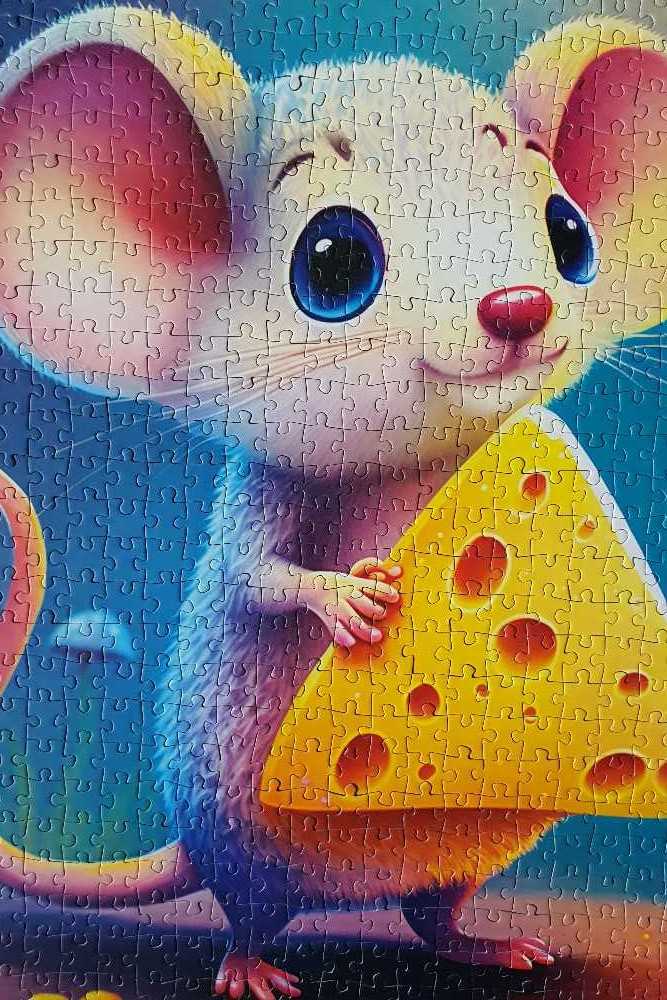 Lovely Mouse 🟦 - Yazz Puzzle puzzle collectible [Barcode 8699375068054] - Main Image 3