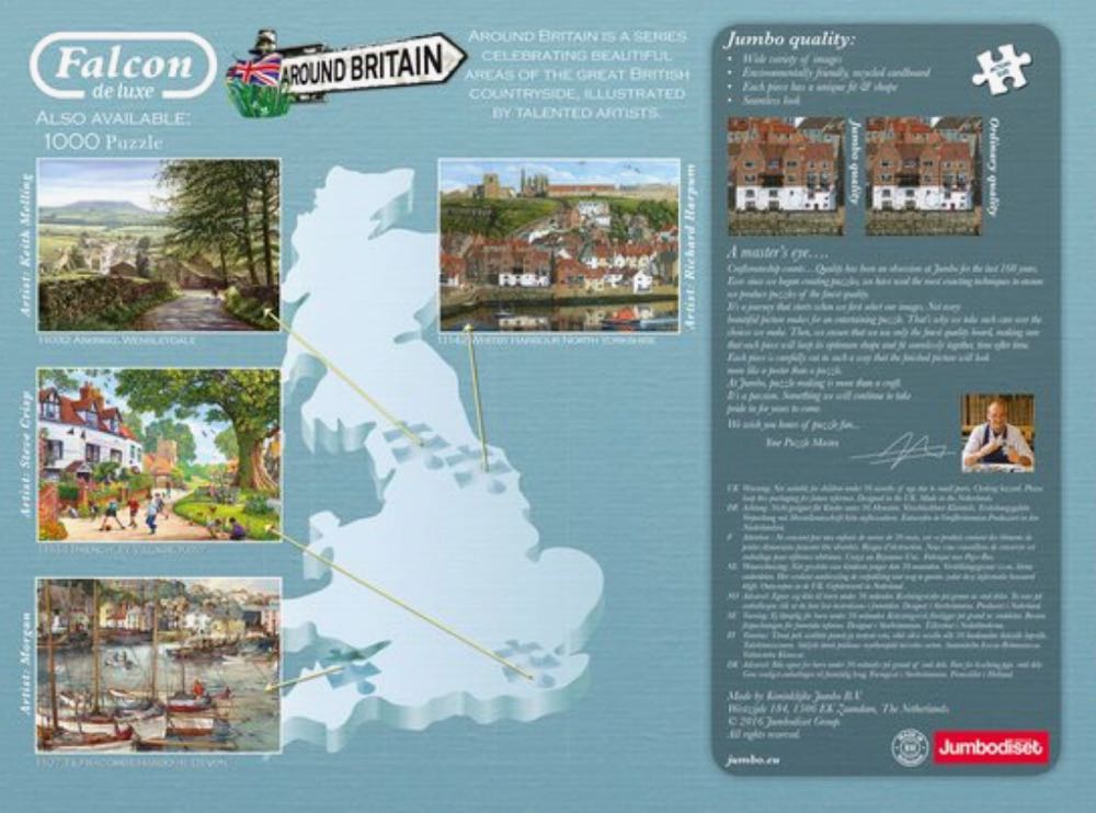 Ilfracombe Harbour, Devon - Falcon de luxe puzzle collectible [Barcode 8710126110737] - Main Image 2