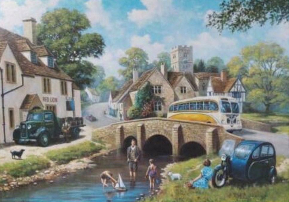 Past Time At The River - Falcon de luxe puzzle collectible [Barcode 8710126151990] - Main Image 2