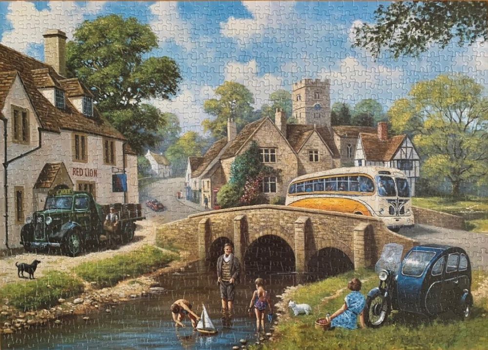 Past Time At The River - Falcon de luxe puzzle collectible [Barcode 8710126151990] - Main Image 3