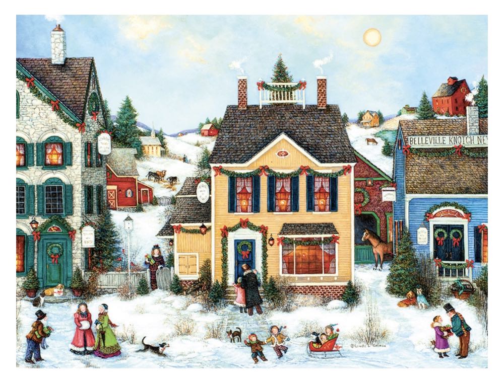 Christmas Town  - Cobble Hill puzzle collectible [Barcode 625012880022] - Main Image 2