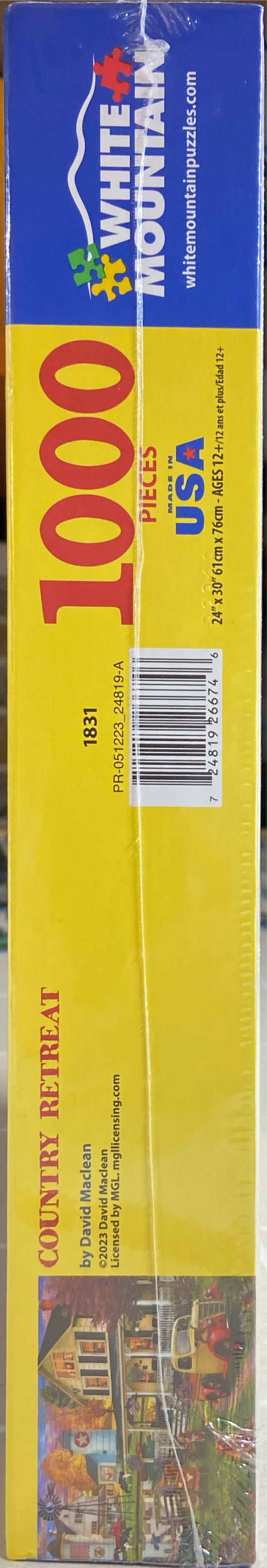 Country Retreat - White Mountain puzzle collectible [Barcode 724819266746] - Main Image 3