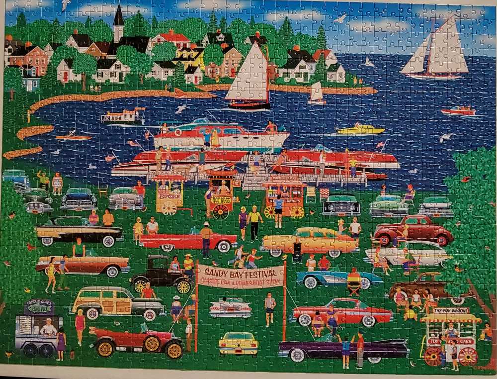 Classic Car Boat - Home country puzzle collectible - Main Image 2