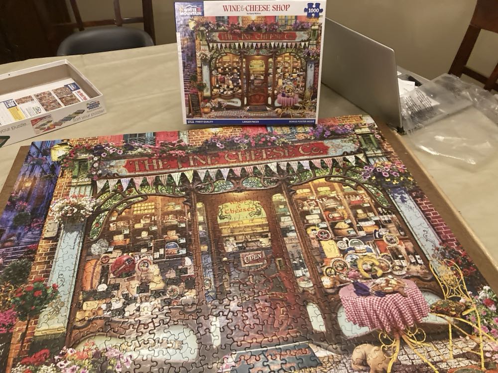 Wine & Cheese Shop - 1035, 3/7/26-TRADED - White Mountain Puzzles puzzle collectible [Barcode 724819266739] - Main Image 2