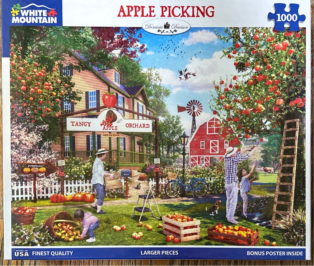 DHA Apple Picking - White Mountain puzzle collectible [Barcode 724819266753] - Main Image 2