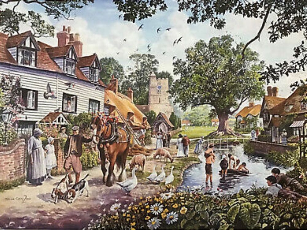 Reflections Saturday By The River - Falcon de luxe puzzle collectible [Barcode 8710126154809] - Main Image 2