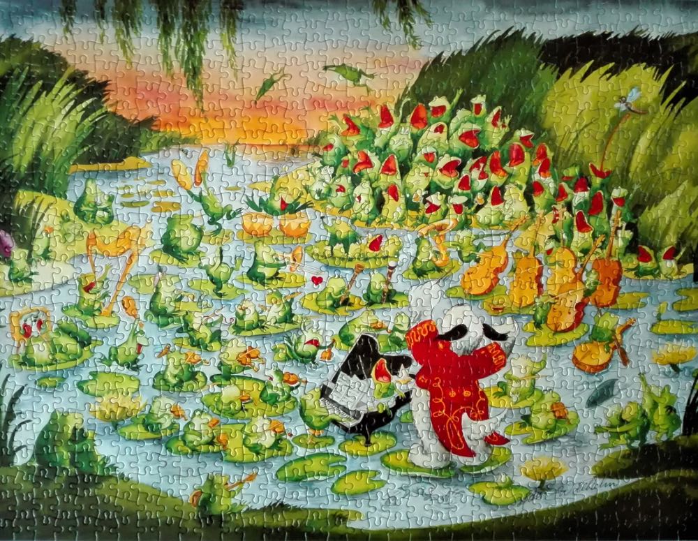 Frog Concert 🟦 - Falcon de luxe puzzle collectible [Barcode 5011145033650] - Main Image 3