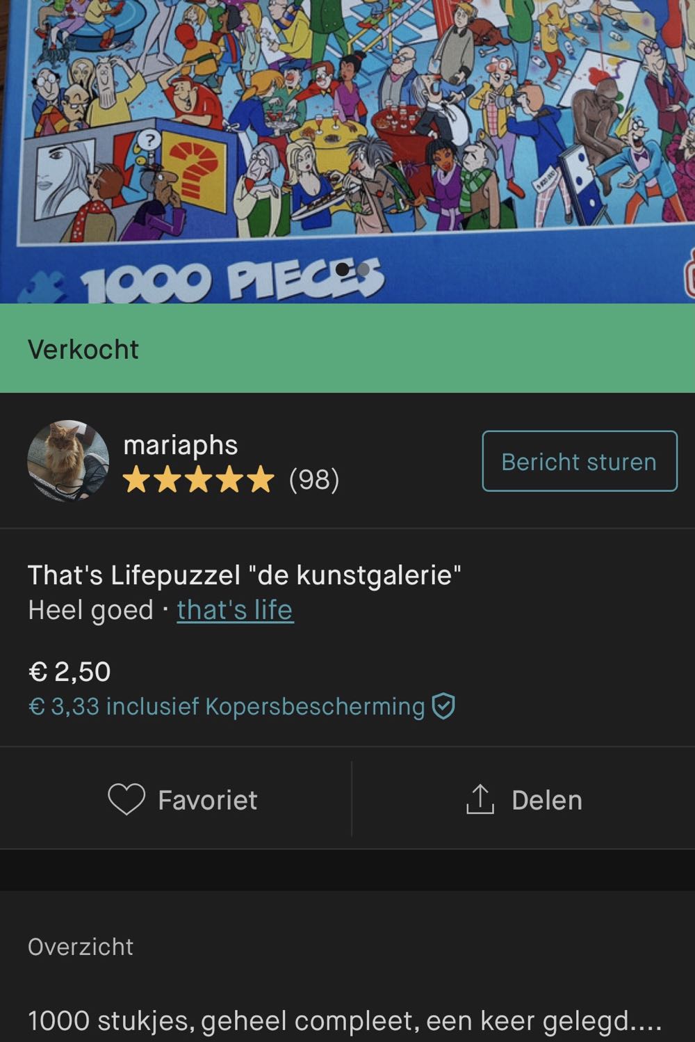 Art Gallery 🟦 - Goliath That’s life puzzle collectible [Barcode 8720077229099] - Main Image 4