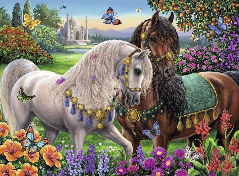 Adorable Stallions Brilliant 🟦 - Ravensburger puzzle collectible [Barcode 4005556149117] - Main Image 2