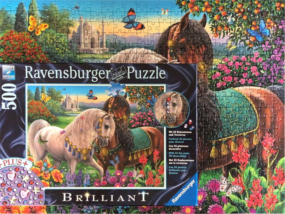 Adorable Stallions Brilliant 🟦 - Ravensburger puzzle collectible [Barcode 4005556149117] - Main Image 4