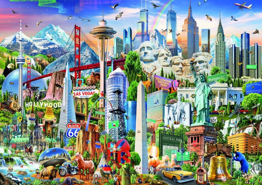 North America Landmarks - Educa puzzle collectible [Barcode 8412668176706] - Main Image 2