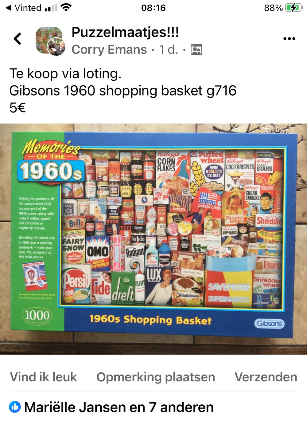 Shopping Basket 1960 - Gibsons puzzle collectible - Main Image 3