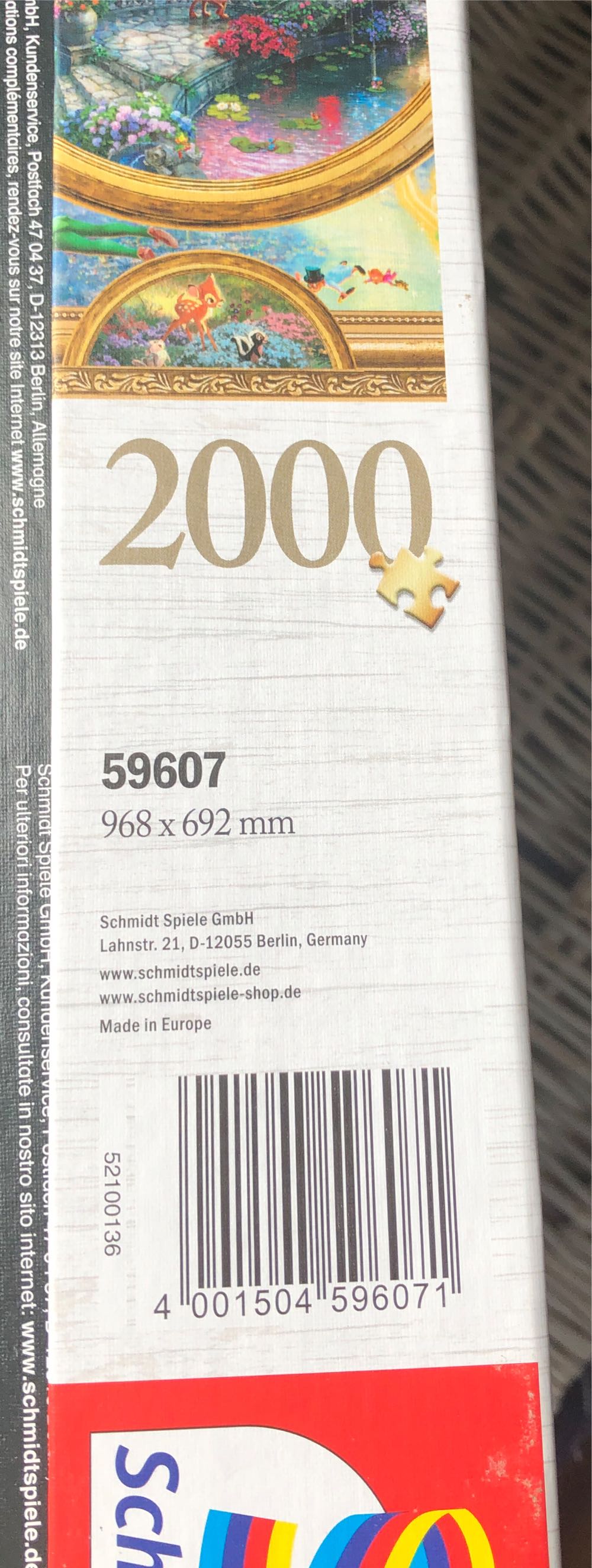 Disney Dreams Collection - Schmidt puzzle collectible [Barcode 4001504596071] - Main Image 3