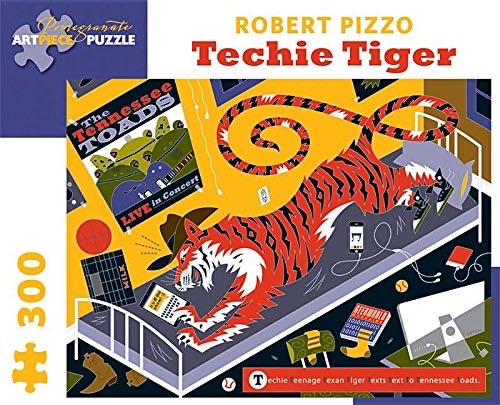 Robert Pizzo Techie Tiger: 300 Piece Puzzle Pomegranate Artpiece Puzzle  puzzle collectible [Barcode 9780764967900] - Main Image 1