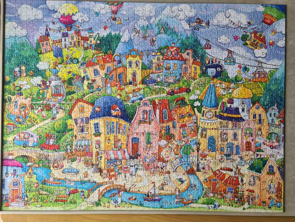 #Happy Town 1500 PIECES 😁 COMPLETED 06/03/2024 - HEYE puzzle collectible - Main Image 2