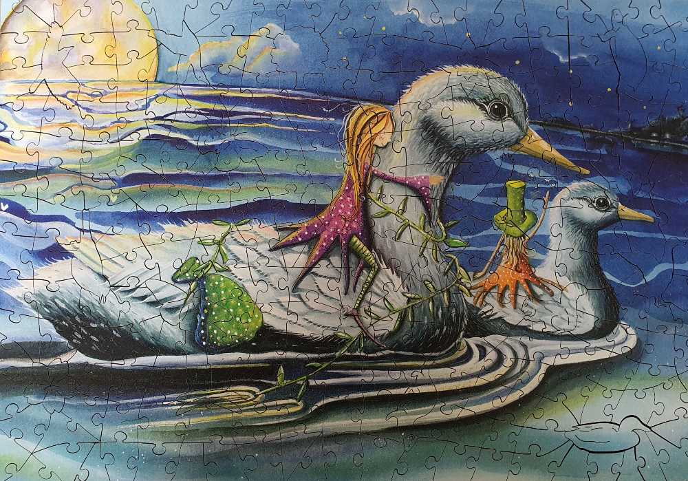 Moonlight Crossing - Wentworth Wooden Puzzles puzzle collectible [Barcode 6050265388034] - Main Image 2