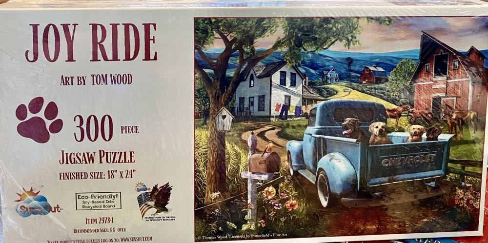 Sunsout Inc Joy Ride 300 Pc Jigsaw Puzzle By Artist: Tom Wood Finished Size 18” X 24” Mpn# 29784 - SunsOut puzzle collectible [Barcode 796780297845] - Main Image 2