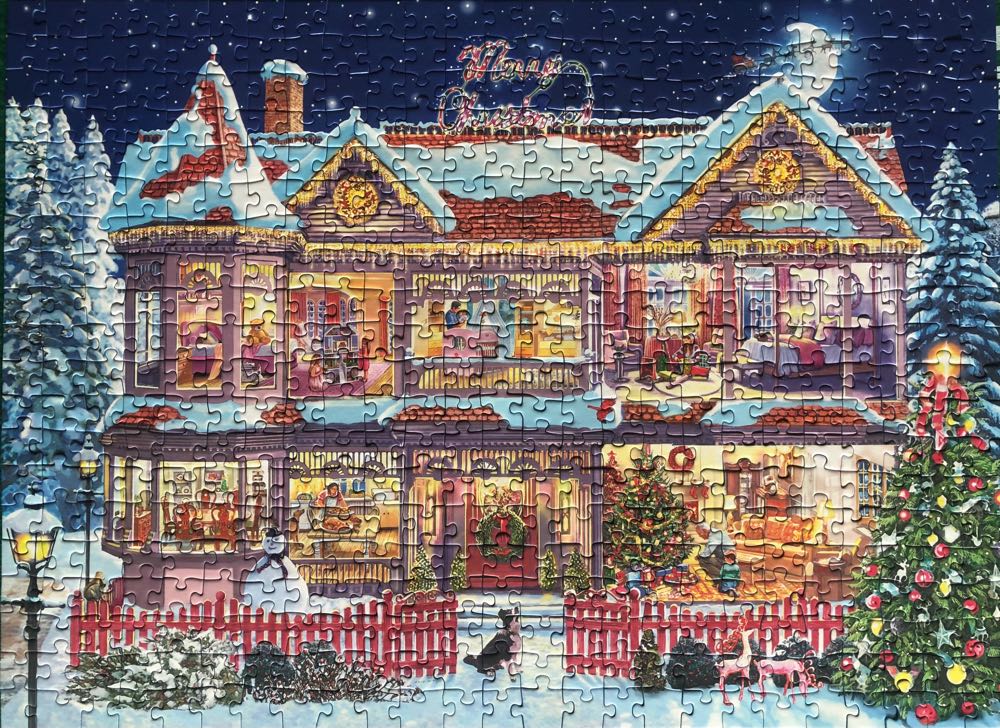 Getting Ready For Christmas / The Christmas House - Ravensburger puzzle collectible [Barcode 4005556147694] - Main Image 3