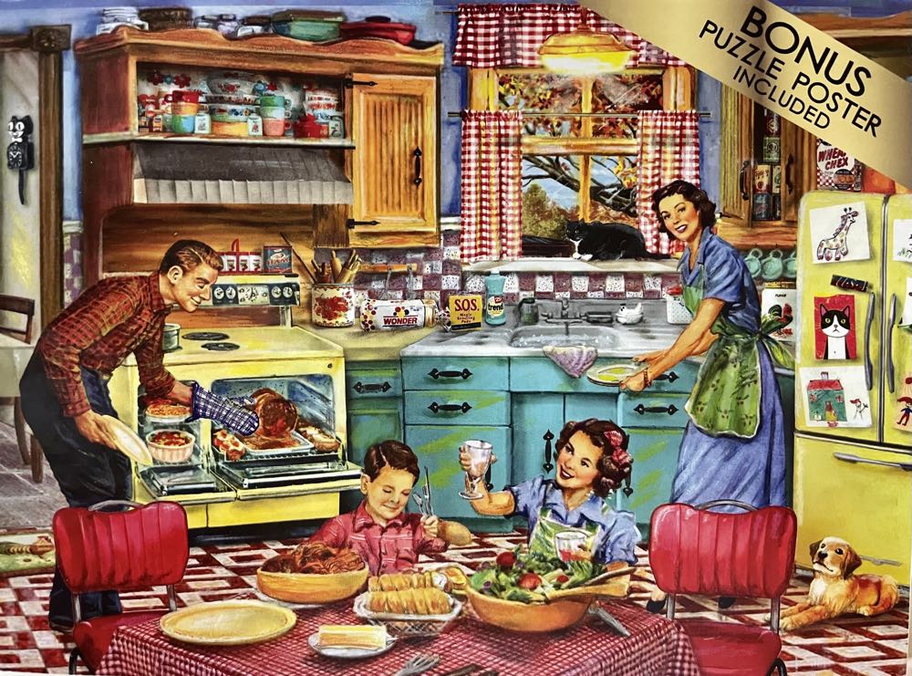 Back to the Past : Family Dinner 🆕 - Rose Art puzzle collectible [Barcode 4895145457194] - Main Image 2