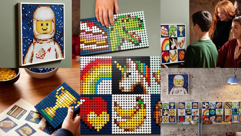 Lego Art: Art Project – Create Together 21226 Building Kit; A Great Creative Opportunity To Make Fun Wall Art 4138 Pieces  puzzle collectible [Barcode 673419350587] - Main Image 2