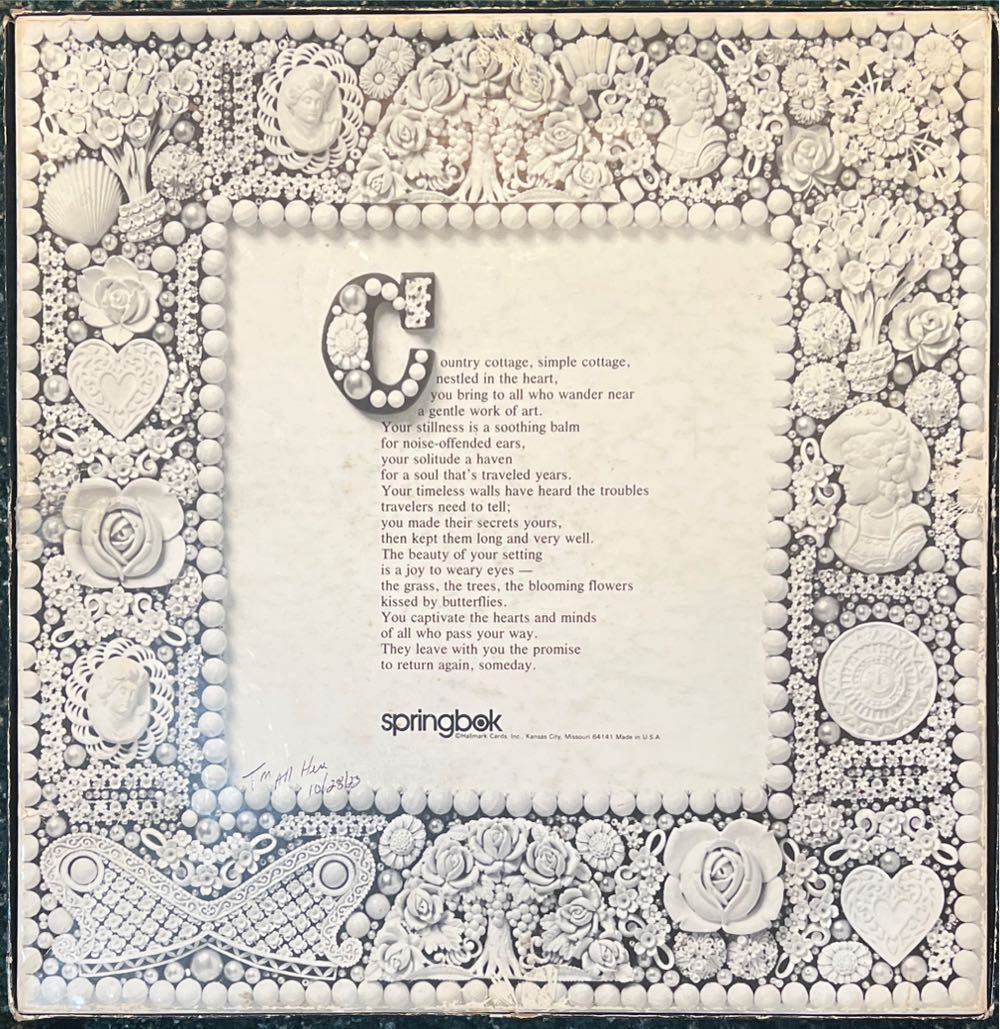 Country Cottage - 962, 11/13/25 - SOLD - Springbok puzzle collectible - Main Image 2