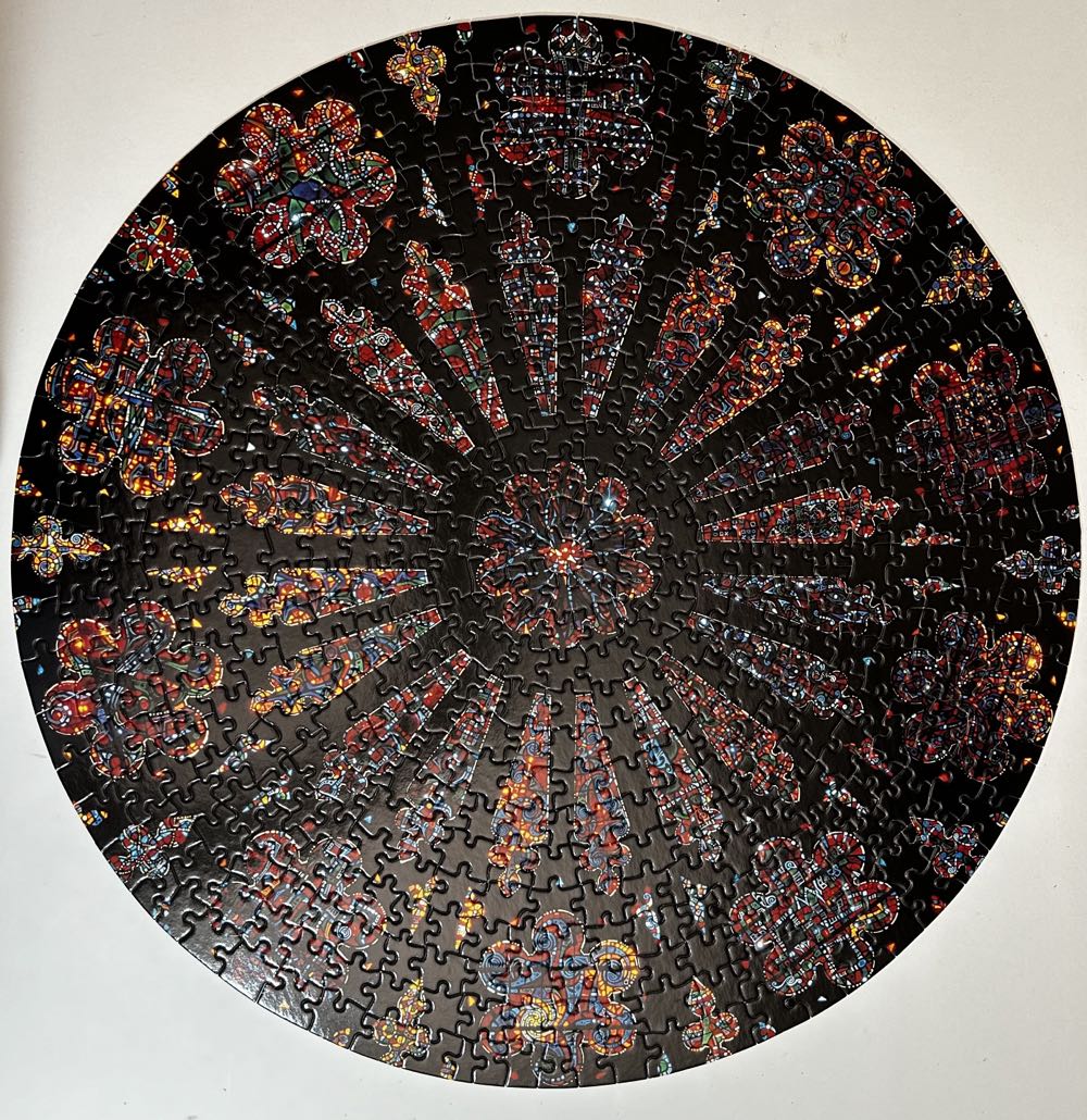 Exquisit Schmid 500pc Round National Cathedral West Rose Window - Schmid puzzle collectible [Barcode 099252900862] - Main Image 2