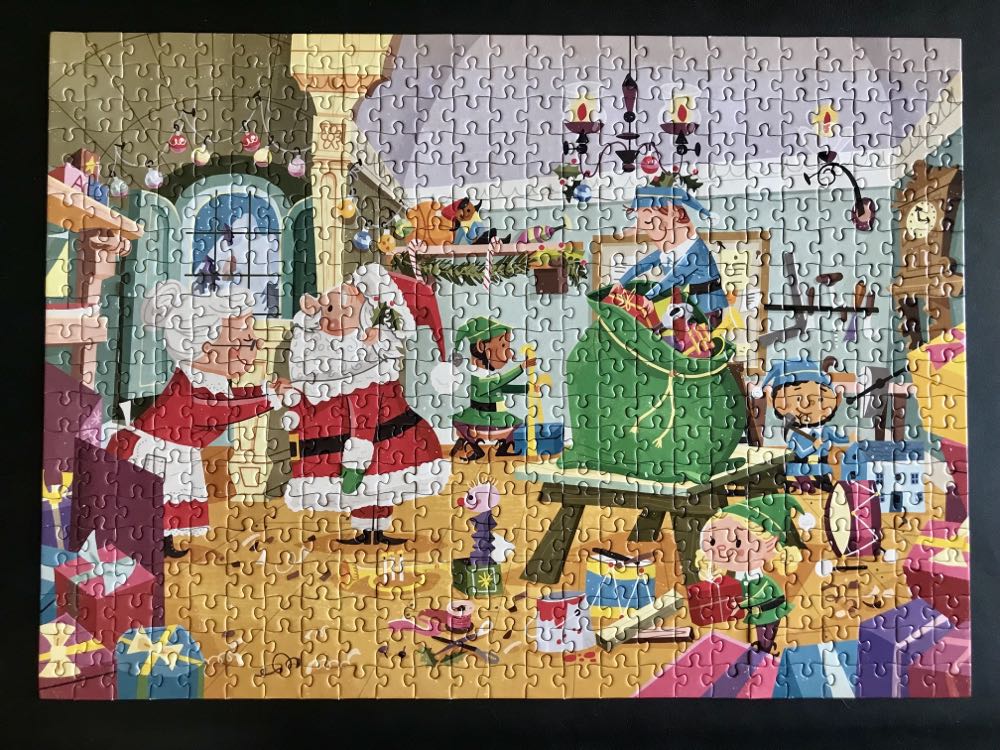 Santa’s Workshop Puzzle - Gibbs Smith puzzle collectible [Barcode 9781423658931] - Main Image 2
