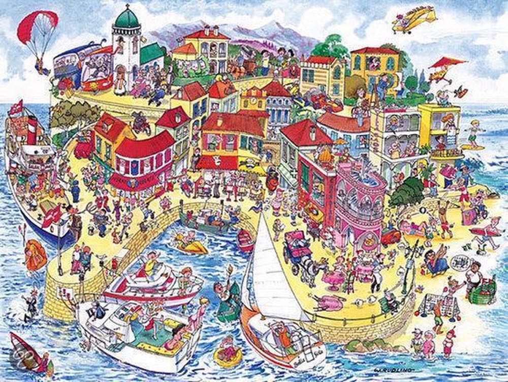 Mirror Image Vacation Village - Ravensburger puzzle collectible [Barcode 4005556155903] - Main Image 2