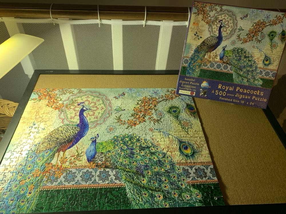 Royal Peacocks-Swapper - SunsOut puzzle collectible [Barcode 796780110403] - Main Image 3