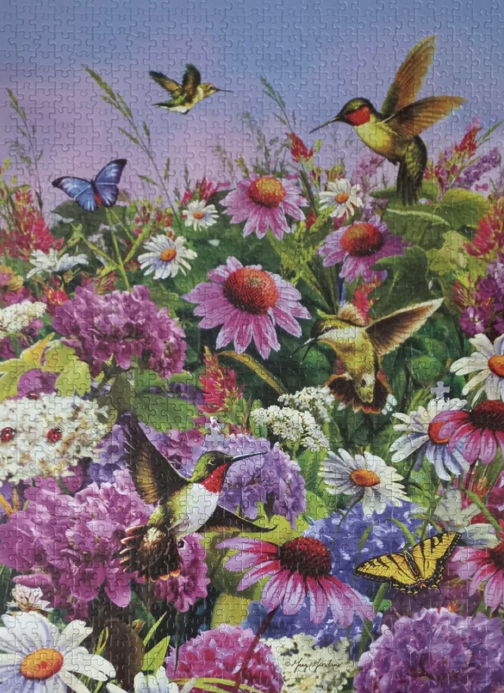 Garden Flight - SunsOut puzzle collectible [Barcode 796780372191] - Main Image 3