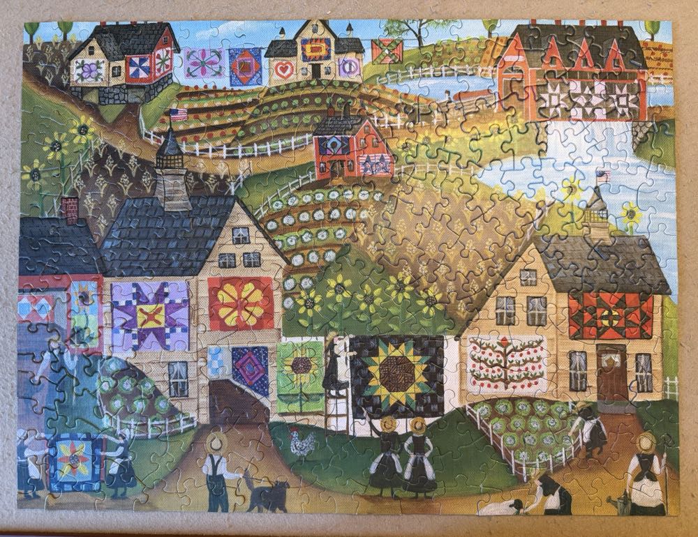 Quilter’s Sunflower Farmland - Spillsbury puzzle collectible [Barcode 810061444374] - Main Image 2