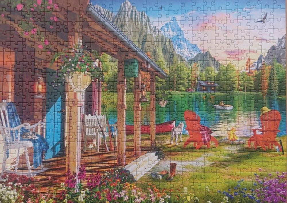 Cabin In The Mountains - Trefl puzzle collectible [Barcode 5900511374087] - Main Image 3