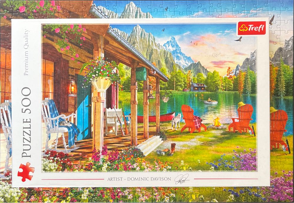 Cabin In The Mountains - Trefl puzzle collectible [Barcode 5900511374087] - Main Image 4