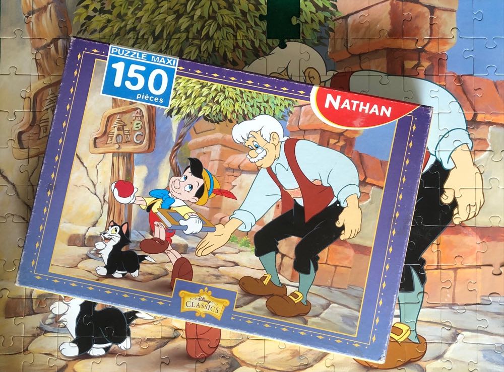 Pinocchios First Day At School🟦 - Ravensburger/Nathan puzzle collectible - Main Image 4