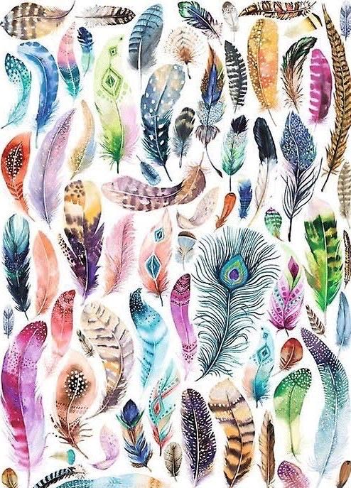 Aquarel Feathers - Ravensburger/Nathan puzzle collectible [Barcode 4005556876402] - Main Image 2