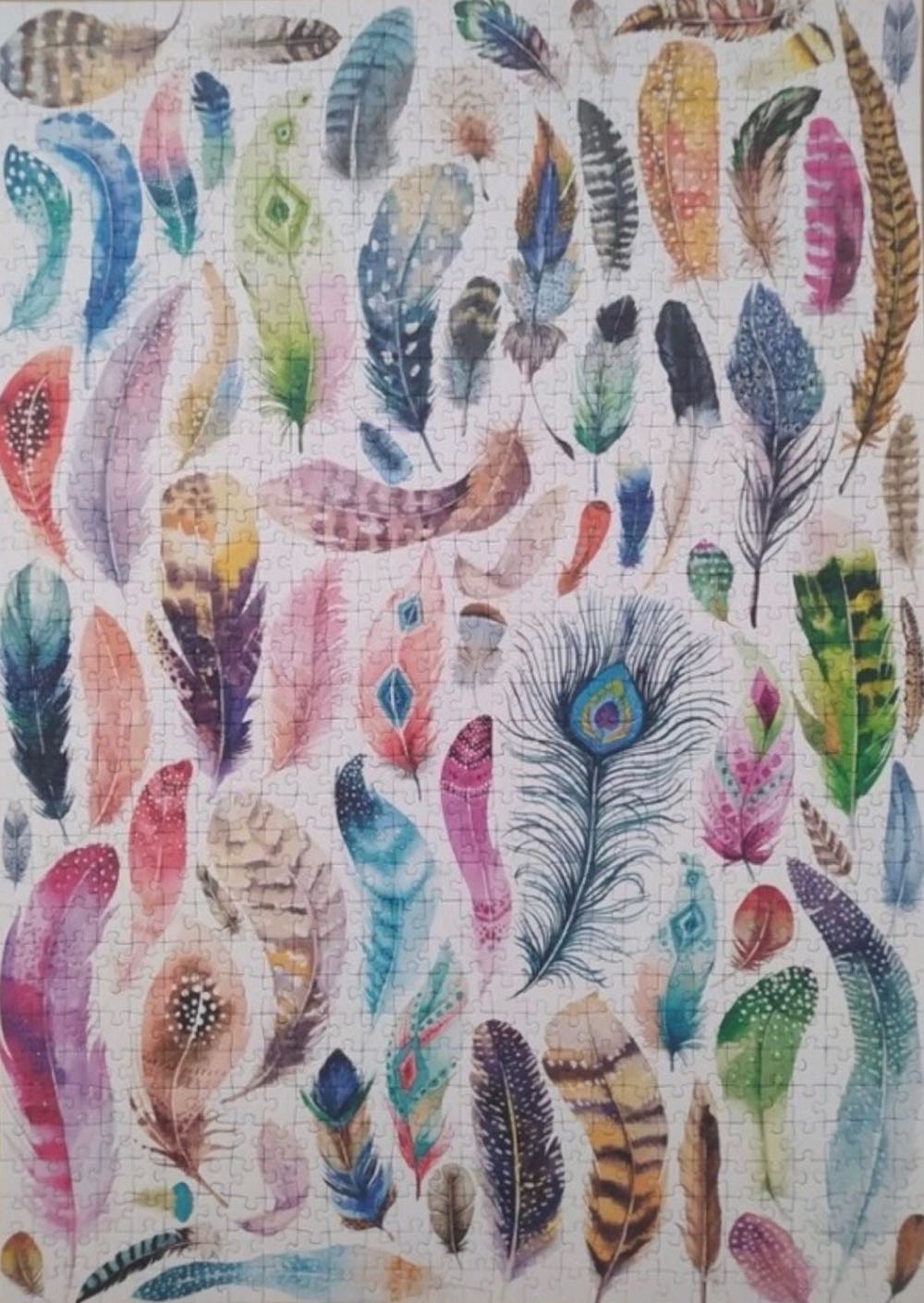 Aquarel Feathers - Ravensburger/Nathan puzzle collectible [Barcode 4005556876402] - Main Image 3