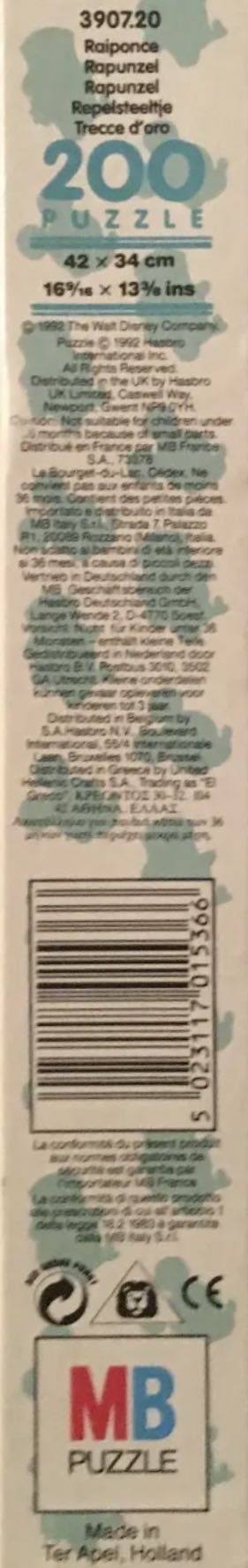 Rapunzel Mickey And Minnie 🟦 - Milton Bradley (MB) puzzle collectible [Barcode 5023117015366] - Main Image 4