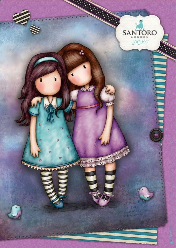 Santoro Friends Walk Together 🇨🇦🟦 - Educa puzzle collectible [Barcode 8412668180901] - Main Image 2