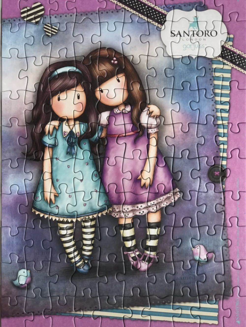 Santoro Friends Walk Together 🇨🇦🟦 - Educa puzzle collectible [Barcode 8412668180901] - Main Image 3