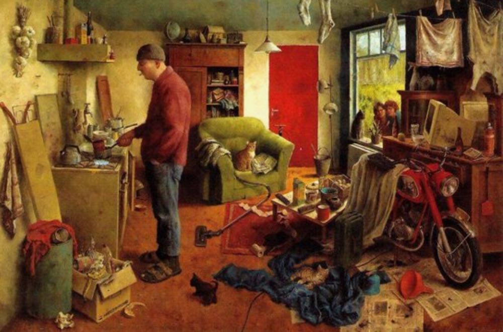 Mannenhuishouding / Men’s Household - Marius van Dokkum puzzle collectible [Barcode 8713341900107] - Main Image 2