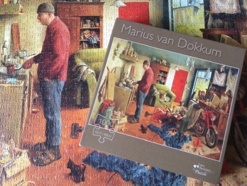 Mannenhuishouding / Men’s Household - Marius van Dokkum puzzle collectible [Barcode 8713341900107] - Main Image 4