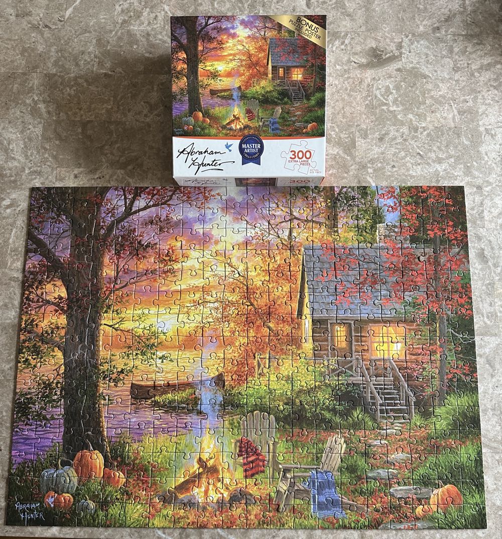 Roseart Abraham Hunter 300pc Jigsaw Puzzle Sunset Serenity ... - Rose Art puzzle collectible [Barcode 4895145436021] - Main Image 2