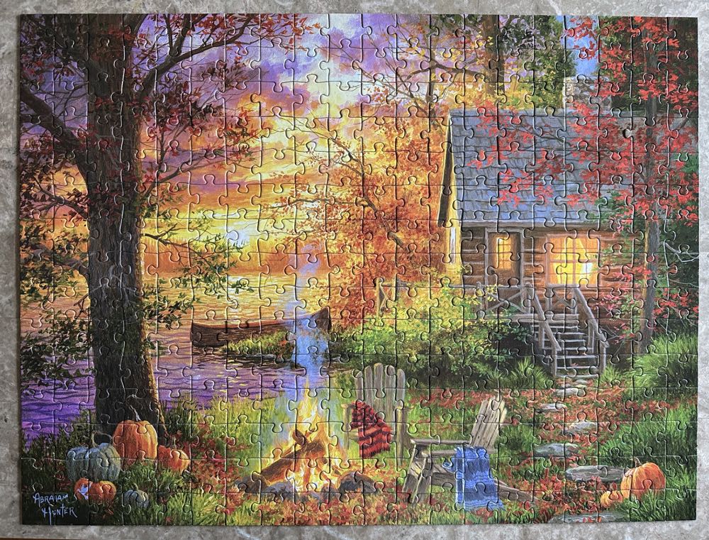 Roseart Abraham Hunter 300pc Jigsaw Puzzle Sunset Serenity ... - Rose Art puzzle collectible [Barcode 4895145436021] - Main Image 3