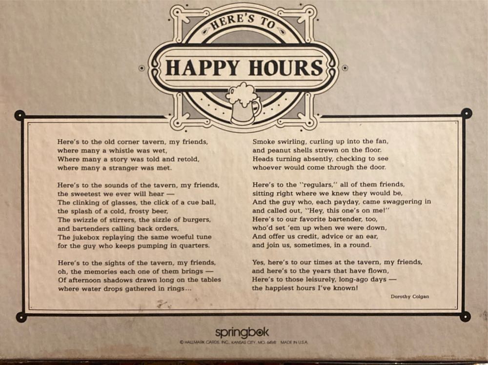 Here’s To Happy Hours! - Springbok 🦌 puzzle collectible - Main Image 2