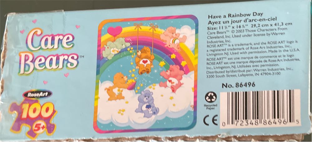 Care Bears Have A Rainbow Day - Rose Art puzzle collectible [Barcode 072348864965] - Main Image 2